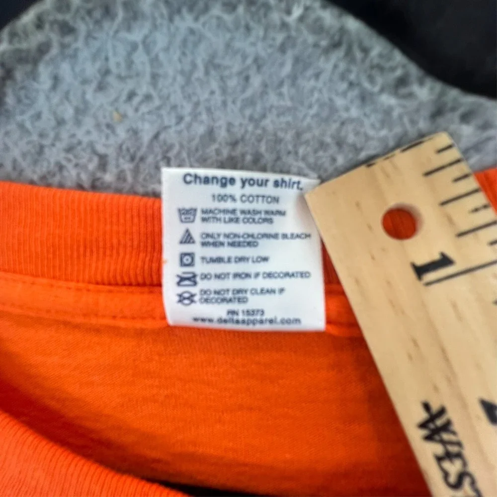 Vintage Y2k TOPPLE THE TURTLES‎ VA vs MD T Shirt Men's XL Orange Delta READ